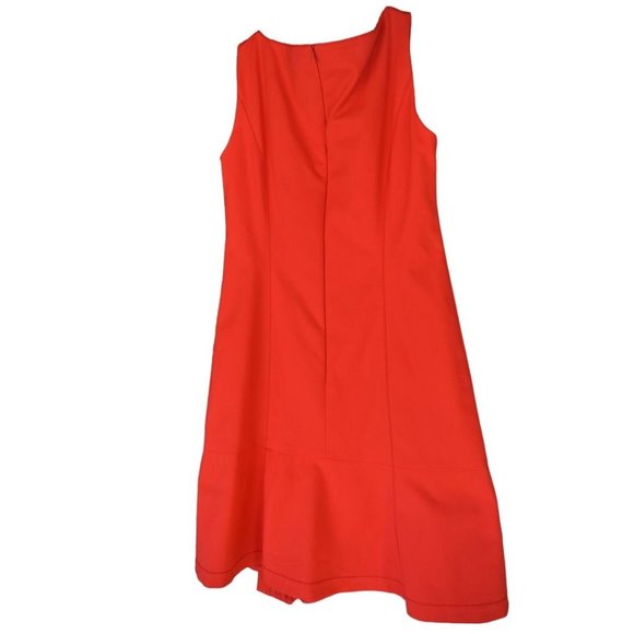 Women's Nanette Lepore Red Drop Waist Dress 2 - Picture 4 of 11